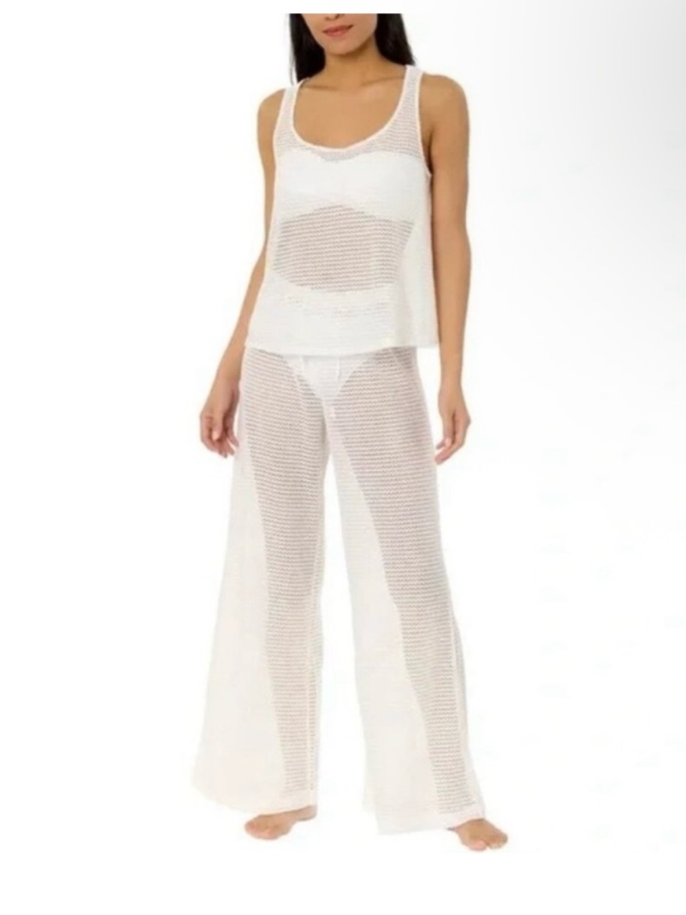 Hurley White Cover-Up Sleeveless Set - Picture 2 of 6